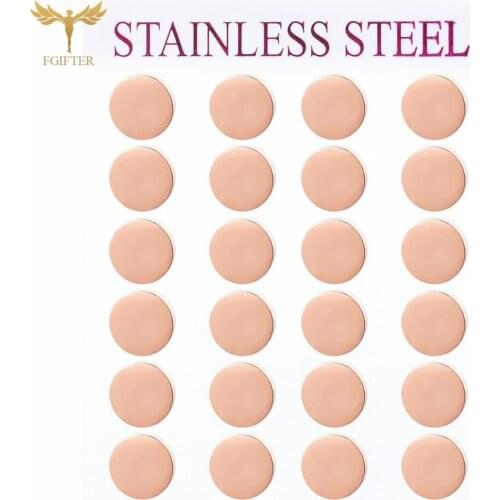 2020 Minimalist Stud Earrings For Men Women Round Stud Piercing Fashion Jewelry Set Wholesale oorbellen