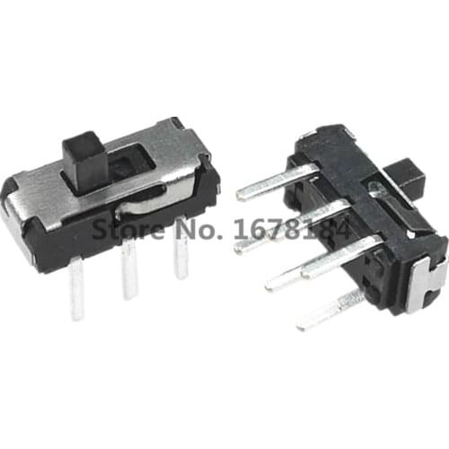 50 Pcs MSS-22D18 DIP six-foot line MSS22D18 (2P2T) 6P Stubbs slide switch power switch