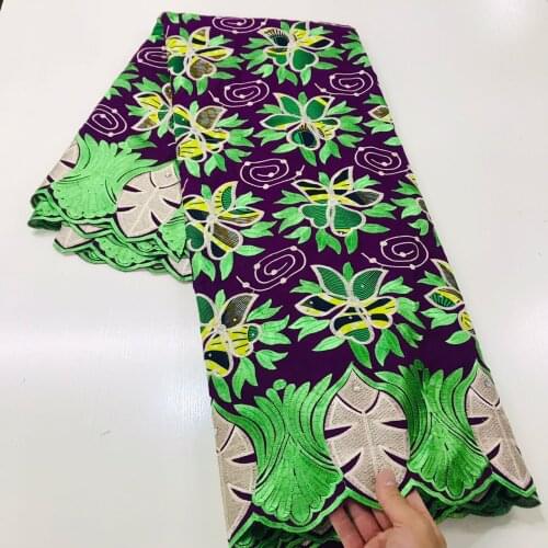 Dry 100% Soft Cotton Voile Lace Swiss Lace Latest 2019 High Quality Swiss Voile Lace in Switzerland Dubai Fabric 7yards