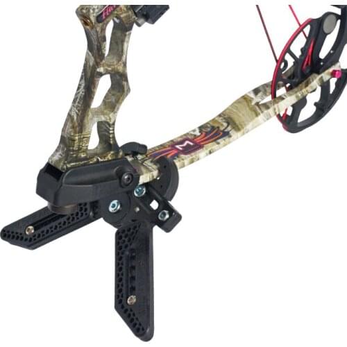 Archery Arrow Accessories for Compound Bow length Adjustable Archery Bow Kick Stand Holder Legs for ABS Scissor Shape