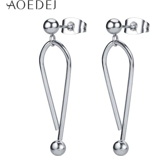 AOEDEJ 2PCS Womens Stainless Steel Stud Earrings Vintage Ear Stud Jewelry for Girls Classic Stud Earrings Accessories