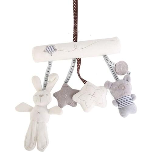 Baby Rattles Rabbit Star Shape for Toddlers Baby Girls Baby Boys Car Seat or Activity Gym Pram Stroller Crib Cot