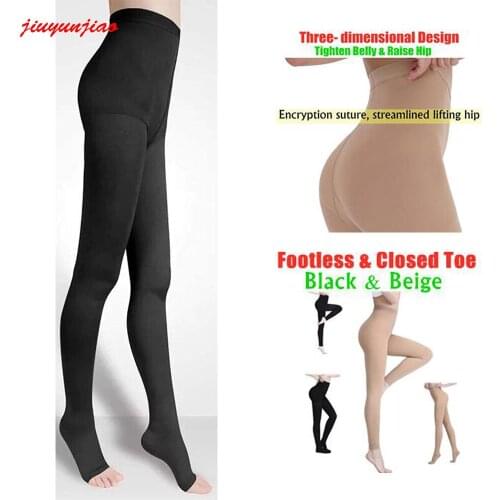 Women Medical Compression Pantyhose for Varicose Veins Stockings 20-30 MmHg Compression Support Pantyhose Thights