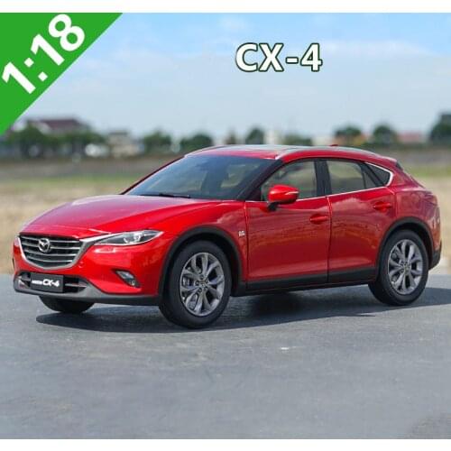 Diecast 1/18 Scale for 2016 MAZDA CX-4 Similator Toy Vehicle Model Red Car Alloy Metal Toys Boy Kids Gifts Collection Display