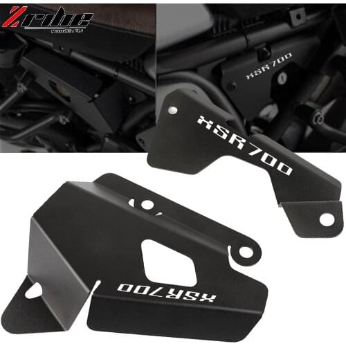 XSR700 LOGO Motorcycle Aluminum Side Panel Frame Cover Brake Reservoir Guards for YAMAHA XSR700 XSR 700 2018 2019 2020 2021