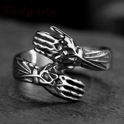 Stainless Steel Hugs Ring Men Woman Ring Special Design Engagement Wedding Birthday Party Jewelry For Cute Finger Accessories