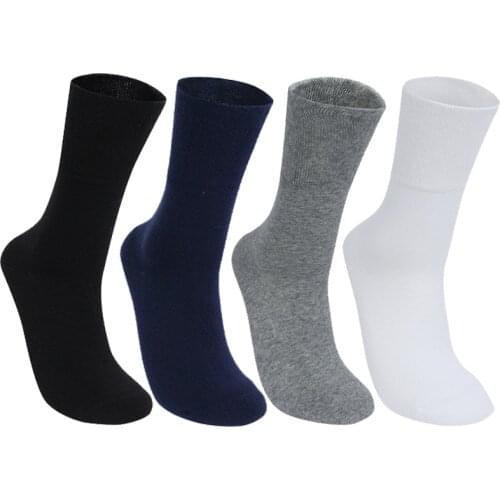 Diabetic Socks Prevent Varicose Veins Socks for Diabetes Hypertensive Patients Bamboo Cotton Material 4pcs/lot 0062