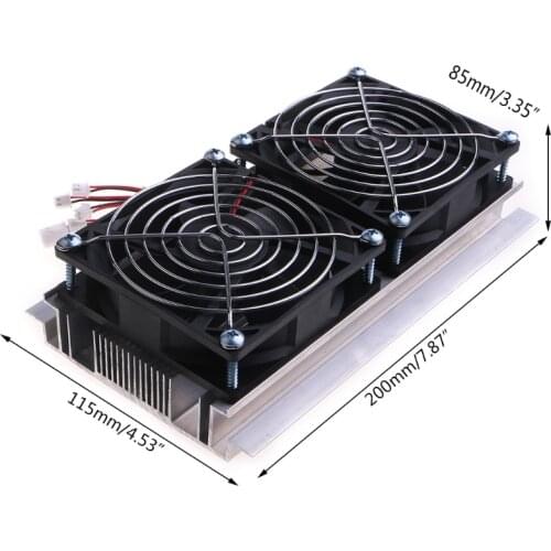 2021 NewWater Cooling Radiator Fan Semiconductor Electronic Peltier Refrigeration Freezer Small Air Conditioner 120W DC 12V