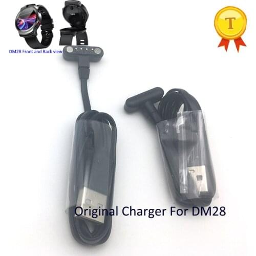 Original charging cable 4pin magnetic data charge wire charger for dm28 lem13 smart watch phone watch wristwatch clock saat hour