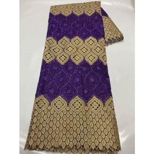 African Lace Fabric 2021 High Quality Guipure Lace Latest Nigeria Lace Fabrics French Cord Lace Fabric For Sewing 5Yards