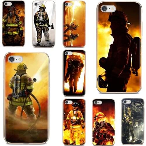 For Huawei P8 P9 P10 P20 P30 P Smart 2019 Honor Mate 9 10 20 8X 7A 7C Pro Lite Silicone Shell Case Firefighter Heroes Fireman