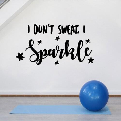 Fun GYM Removable Art Vinyl Wall Stickers For Living Room Kids Room Wall Decoration Murals