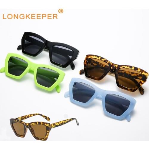 Vintage Oversized Glasses 2021 For Women Brand Designer Luxury Retro Leopard Frame Sun Glasses Ladies Female UV lentes de sol