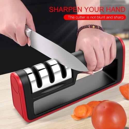 Knife Sharpener Cutting Kitchen Tool 3 Stages Professional Kitchen Sharpening Ceramic Sharpener Tools