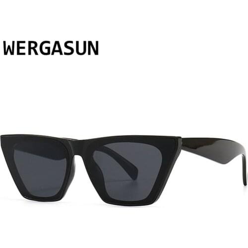 WERGASUN Vintage Luxury Sunglasses Women Classic Cat Eye Sun Glasses Women Retro Gradient Sunglasses Outdoor Lentes De Sol
