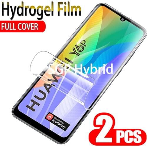 2PCS Hydrogel Film For Huawei Y6P Y5P 2020 Screen Protector Display Protective Film For Huawei y6p y5p 6p 5p huawie hauwei film