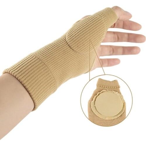 1 pair Compression Wrist Protector Gloves Hand Wrist Support Brace Sports Handwear Wristband Hand Injury Recovery