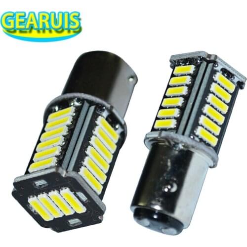 10pcs P21/5 W 1157 BAY15D 28 LED SMD 7020 28SMD 280MA Car Styling Bulbs Auto Tail Brake Light White 6000K 12V