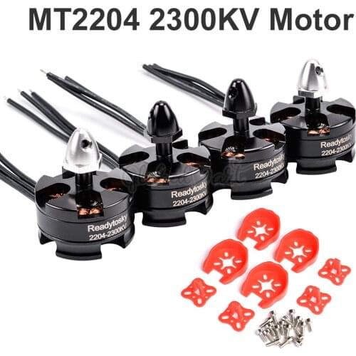 4pcs/lot MT2204 2204 2300KV Brushless Motor 2-3S CW CCW Motor for DIY Mini Multirotor RC Racing Drone QAV 210 250 Robocat 270mm