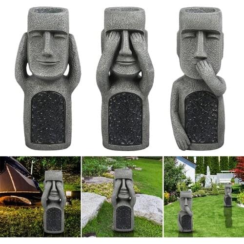 Geometric Resin Ornaments Casual Design Easter Courtyard Home Decoration GQ