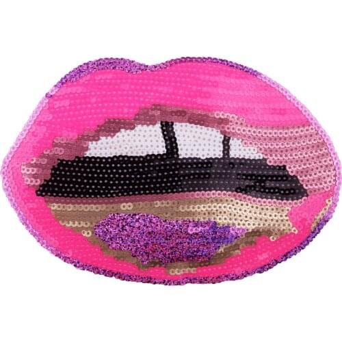 GUGUTREE embroidery Sequins big football patch sport patches badges applique patches for clothing FD-85