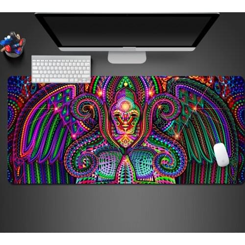 Color Abstract Line Buddha Art Mouse Pad High Quality Washable PC Game Mouse Pad Computer Keyboard Pad Gaming Art Mousepad