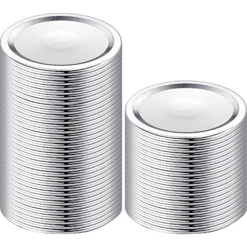 Wide Mouth Canning Lids For Ball, Kerr Jars-Split-Type Metal Mason Jar Lids For Canning-Fit For Wide Mouth Jars
