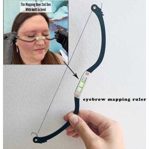 Eyebrow Positioning Permanent Line Ruler Microblading Measuring Tool Mapping String With Built In Level Ruler Tattoo Supplies