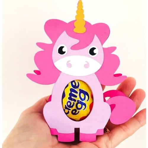 TOP EXPRESSION DIY Easter Egg Horse Box Metal Cutting Dies for Card DIY Scrapbooking Stencil Paper Craft Album Template Dies