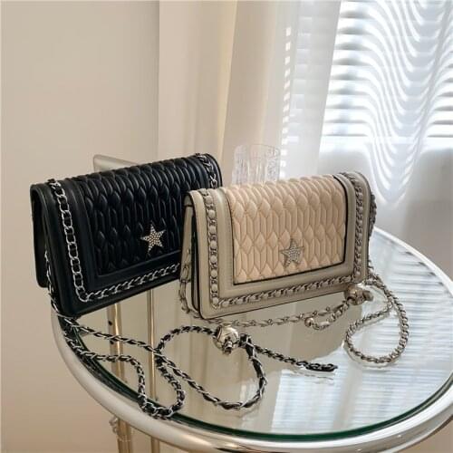 Fashion Exquisite Shopping Bag Retro Casual Women Totes Shoulder Bags Female Leather Solid Color Chain Handbag for Women 2021