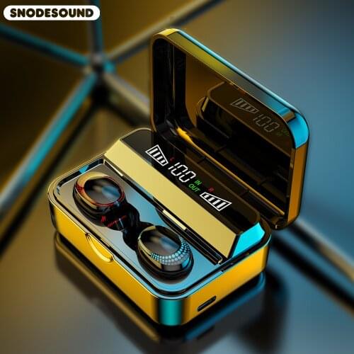 True Wireless Earphone LED Display Bluetooth-compatible Headphone Gaming Head With MIC In Ear Stereo Headset For Phone S590B