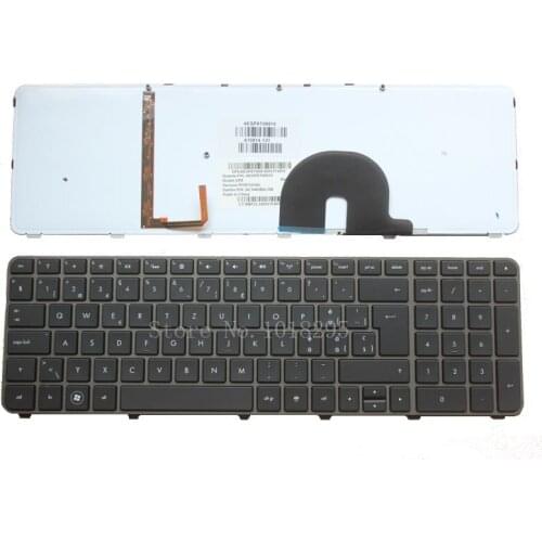 100% NEW Switzerland For HP Envy 17 17-2199EL 17-2199EZ 17-1189EL 17-1190CA SW laptop keyboard With backlight 610914-BG1
