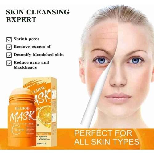 Cleansing Mask Purifying Clay Stick Mask Oil Control Skin Care Remove Blackhead Mud Mask Moisturizing Smear Type Mask