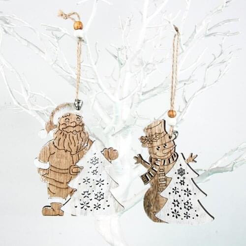 2 Styles Good Hanging Santa Claus Lovely Decorations Portable Christmas Decorations Burr Free for Bedroom