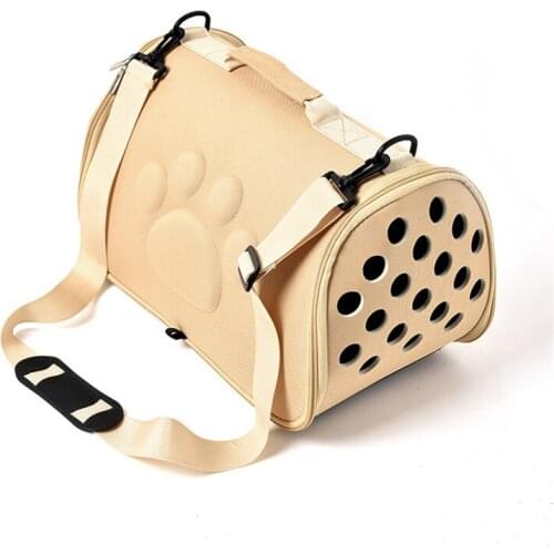 Black Footprint Dog Cat Carrier Bag Chihuahua Sling Pet Carrier Space Capsule Foldable Breathable Portable Eva Dog Travel Bag