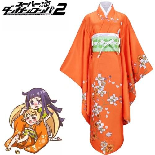 Super Danganronpa 2 Cosplay Costume Hiyoko Saionji Kimono Costume Dress Halloween Carnival Costumes halloween costumes for