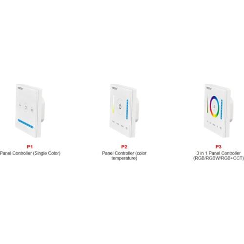 DC12V-24V 15A Mi BOXER P1 P2 P3 Glass Smart Touch Screen Panel Controller Dimming/CCT/RGB/RGBW/RGB+CCT LED Strip Wall light