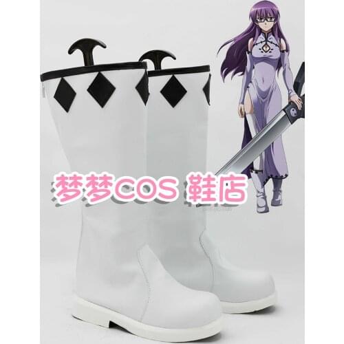 Japanese Anime Akame Ga KILL! Sheele Satin Cosplay Shoes Boots Party Costume Prop Custom Made European Size