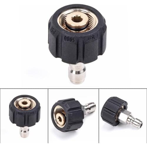 Female M22/14 To 1/4 Male Adapter Nozzle Connector Tool For Pressure Washer Hot