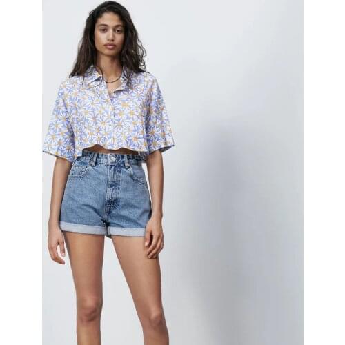 ZOUHIRC Short Sleeve Shirts For Women