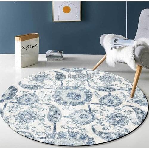 200cm Red Blue Gray Color Retro Ethnic Style Living Room Bedroom Hanging Basket Chair Round Floor Mat Carpet