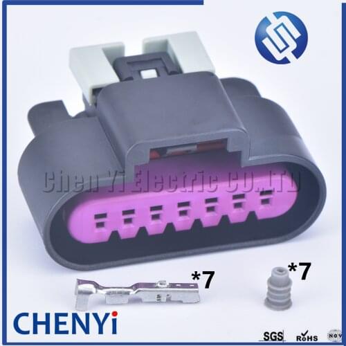 1 set 7 pin auto connectors female wiring harness plug electrical waterproof cable connector