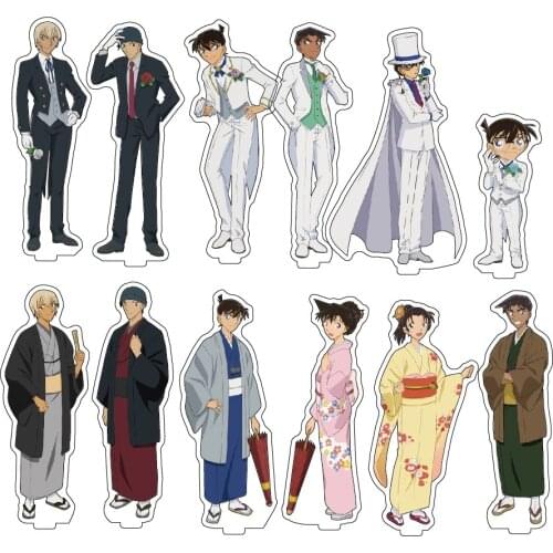 Anime Detective Conan Miyano Shiho Kaitou Kiddo Acrylic Figure Stand Display Model Plate Cosplay Accessories Tabletop Decor Toy