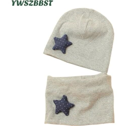 High Quality Cotton Baby Hat Autumn Winter Boys Girls Warm Cap Scarf Infant Hats Set Girls Hat Children Beanie Spring Baby Cap