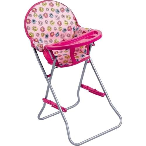 ABS Plastic Baby High Chair Simulation Furniture Toy Reborn Doll for MellChan Baby Doll Kids Children Role Play