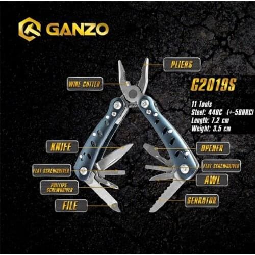 Ganzo Firebird G2019-S F2019-S Multi pliers 11 Tools in One Hand Tool Set Screwdriver Kit Portable Folding Knife Stainless plier