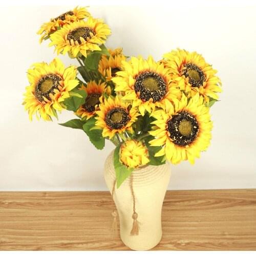 87 cm Sunflower Artificial Flowers big Sunflowers for wedding Home Decoration