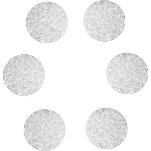 Ginkgo Leaf Round Placemats for Dining Table, a Set of 6 Hollow Table Mats for Table Decoration
