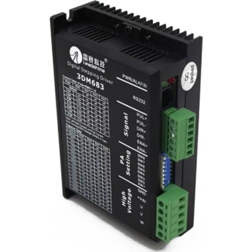 Leadshine 3 Phase Stepper Driver 3DM683 20-60VDC 0.5-8.3A for Engraving and Cutting Machine Match with 57 Serial Step Motor