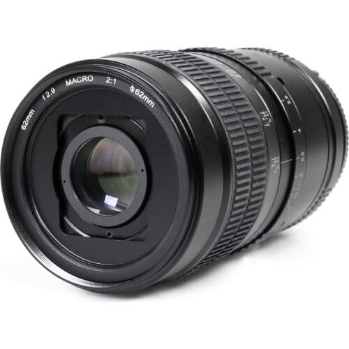 Meking 62mm F2.9 2:1 2X Standard Prime Ultra Macro Lens for APS-C DSLR Camera with Free CPL Filter PK NEX M4/3 E Mount Available